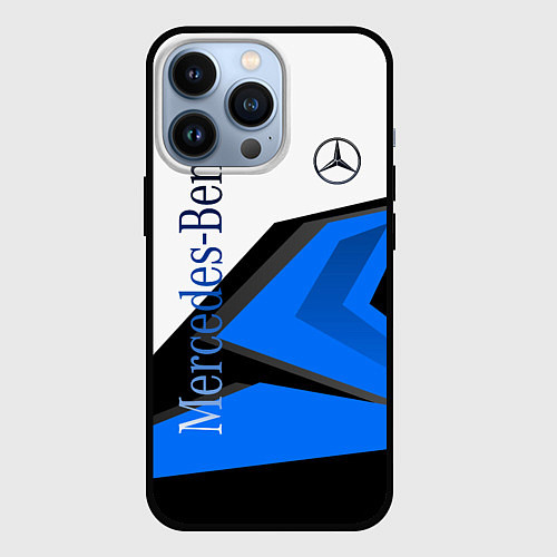 Чехол iPhone 13 Pro Mercedes-Benz / 3D-Черный – фото 1