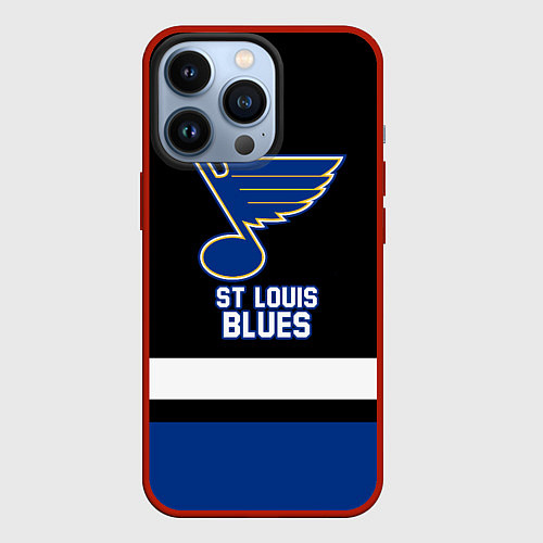 Чехол iPhone 13 Pro Сент-Луис Блюз / 3D-Красный – фото 1