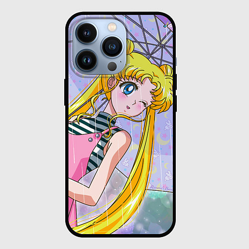 Чехол iPhone 13 Pro Sailor Moon / 3D-Черный – фото 1