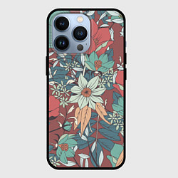 Чехол iPhone 13 Pro Цветочный арт