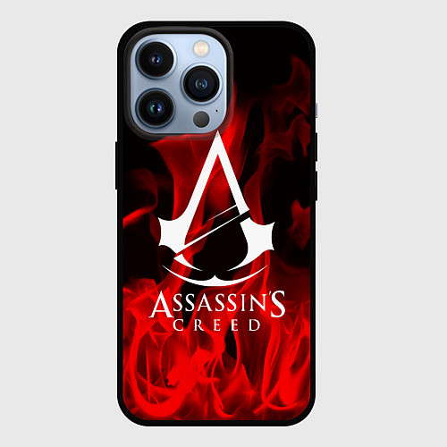 Чехол iPhone 13 Pro ASSASSINS CREED / 3D-Черный – фото 1