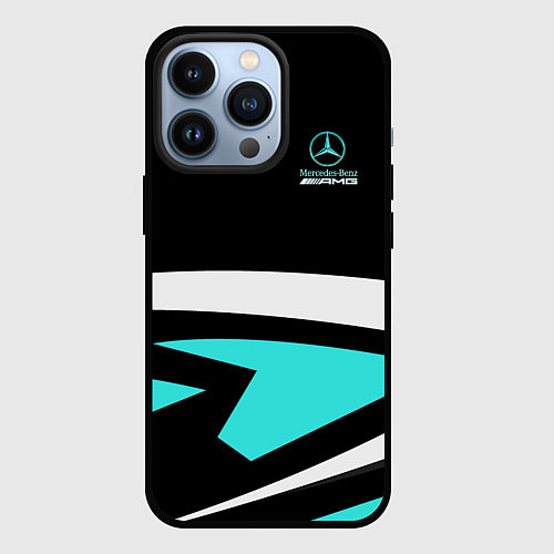 Чехол iPhone 13 Pro Mercedes-AMG / 3D-Черный – фото 1