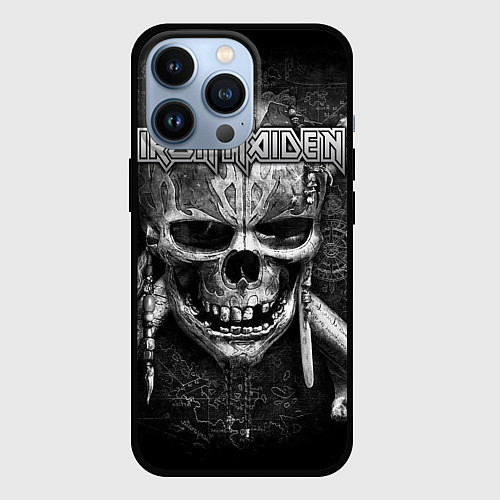 Чехол iPhone 13 Pro Iron Maiden / 3D-Черный – фото 1