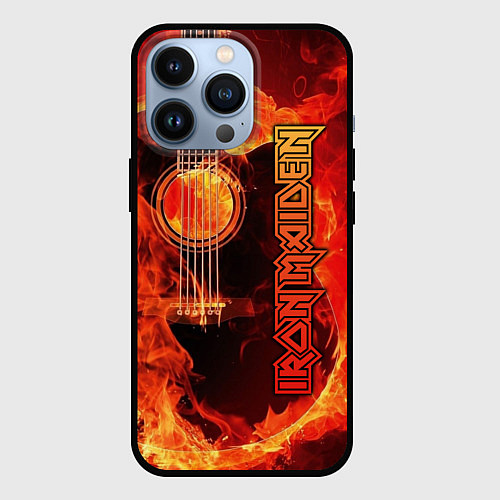 Чехол iPhone 13 Pro Iron Maiden / 3D-Черный – фото 1