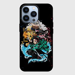 Чехол для iPhone 13 Pro KIMETSU NO YAIBA, цвет: 3D-черный