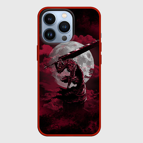 Чехол iPhone 13 Pro BERSERK / 3D-Красный – фото 1