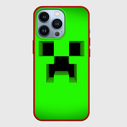 Чехол для iPhone 13 Pro MINECRAFT, цвет: 3D-красный