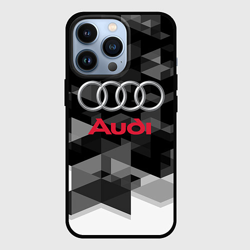 Чехол iPhone 13 Pro AUDI / 3D-Черный – фото 1