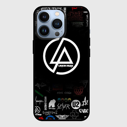 Чехол iPhone 13 Pro LINKIN PARK / 3D-Черный – фото 1