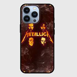 Чехол для iPhone 13 Pro Metallica, цвет: 3D-черный