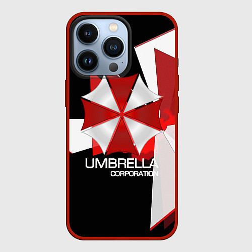 Чехол iPhone 13 Pro UMBRELLA CORP / 3D-Красный – фото 1