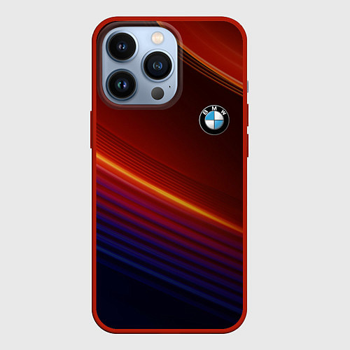 Чехол iPhone 13 Pro BMW / 3D-Красный – фото 1