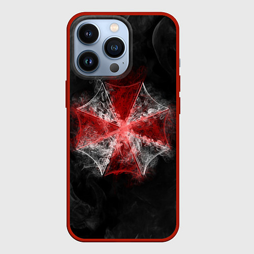 Чехол iPhone 13 Pro RESIDENT EVIL 3 / 3D-Красный – фото 1