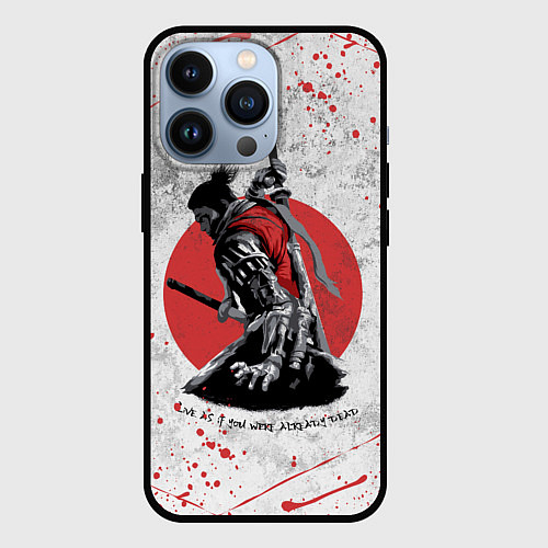Чехол iPhone 13 Pro SEKIRO SHADOW DIE TWICE / 3D-Черный – фото 1