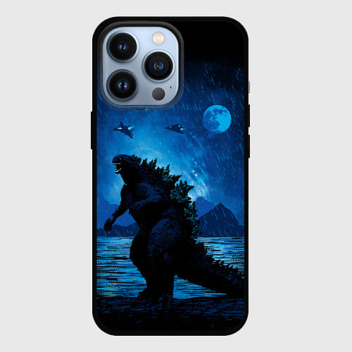 Чехол iPhone 13 Pro GODZILLA / 3D-Черный – фото 1