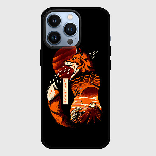 Чехол iPhone 13 Pro JAPAN FOX / 3D-Черный – фото 1