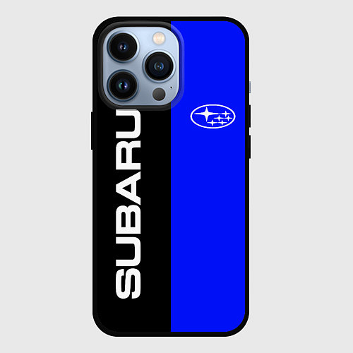 Чехол iPhone 13 Pro SUBARU / 3D-Черный – фото 1