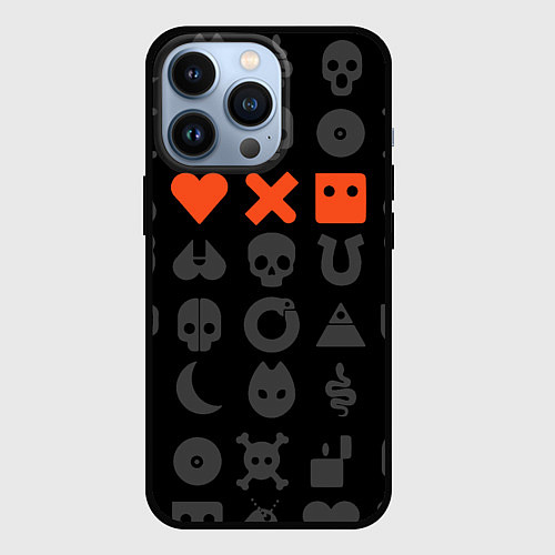 Чехол iPhone 13 Pro LOVE DEATH ROBOTS LDR / 3D-Черный – фото 1