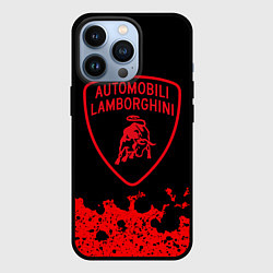 Чехол для iPhone 13 Pro Lamborghini, цвет: 3D-черный