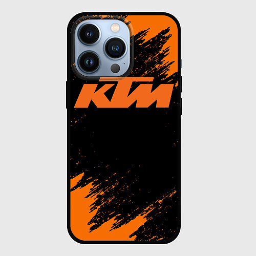 Чехол iPhone 13 Pro KTM / 3D-Черный – фото 1