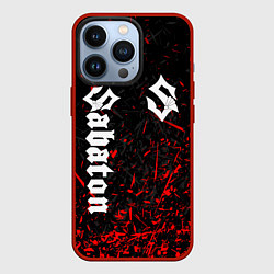 Чехол для iPhone 13 Pro SABATON, цвет: 3D-красный