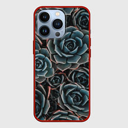 Чехол для iPhone 13 Pro Цветы Розы, цвет: 3D-красный