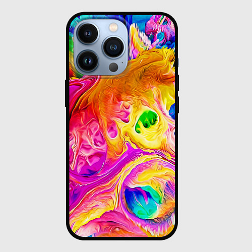 Чехол iPhone 13 Pro TIE DYE / 3D-Черный – фото 1