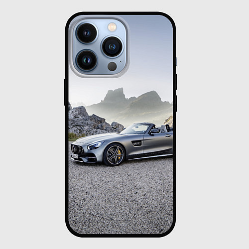 Чехол iPhone 13 Pro Mercedes V8 Biturbo / 3D-Черный – фото 1
