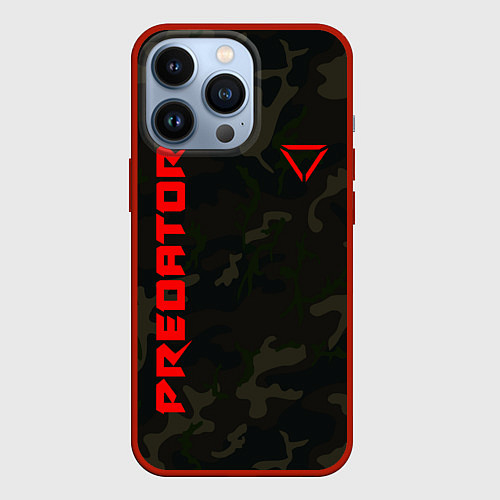 Чехол iPhone 13 Pro Predator Military / 3D-Красный – фото 1