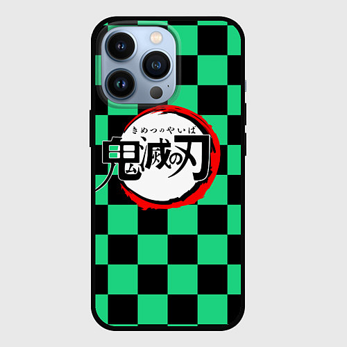 Чехол iPhone 13 Pro KIMETSU NO YAIBA / 3D-Черный – фото 1