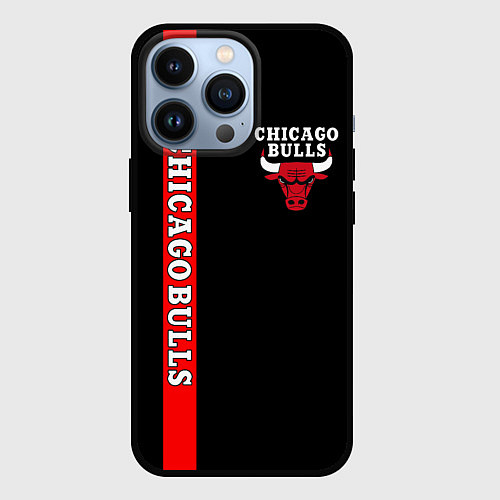 Чехол iPhone 13 Pro CHICAGO BULLS / 3D-Черный – фото 1