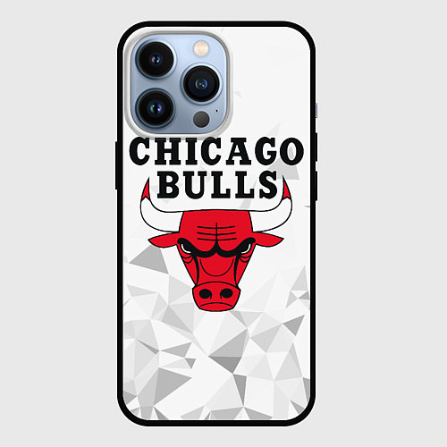 Чехол iPhone 13 Pro CHICAGO BULLS / 3D-Черный – фото 1
