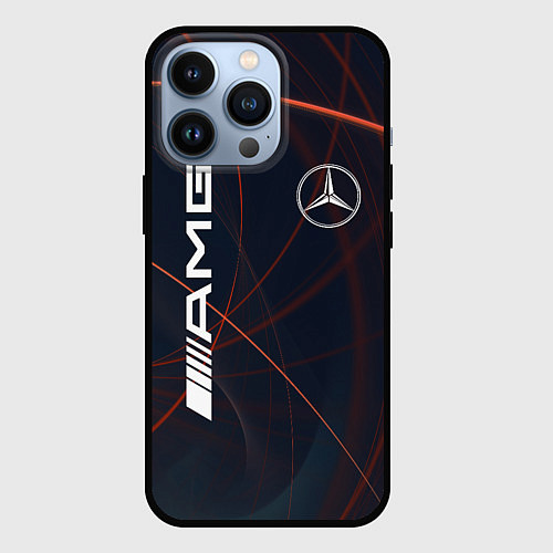 Чехол iPhone 13 Pro MERCEDES-BENZ AMG / 3D-Черный – фото 1