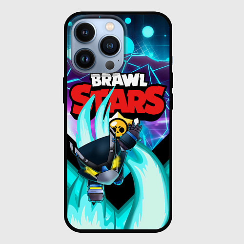 Чехол iPhone 13 Pro BRAWL STARS MECHA CROW / 3D-Черный – фото 1