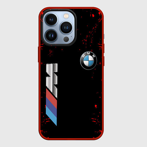 Чехол iPhone 13 Pro BMW / 3D-Красный – фото 1