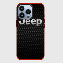 Чехол для iPhone 13 Pro Jeep Z, цвет: 3D-красный