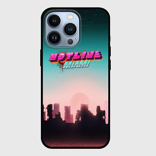 Чехол iPhone 13 Pro HOTLINE MIAMI / 3D-Черный – фото 1
