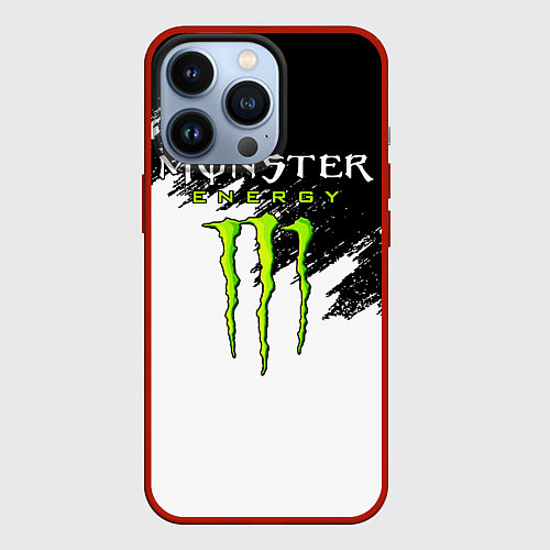 Чехол iPhone 13 Pro MONSTER ENERGY / 3D-Красный – фото 1