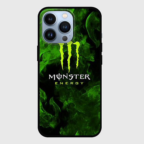 Чехол iPhone 13 Pro MONSTER ENERGY / 3D-Черный – фото 1