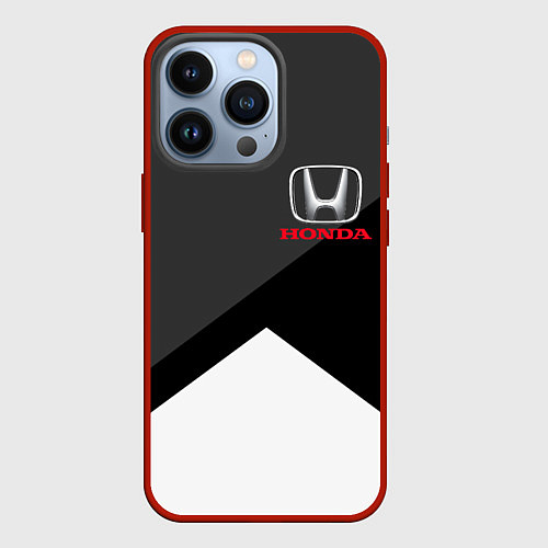 Чехол iPhone 13 Pro HONDA / 3D-Красный – фото 1