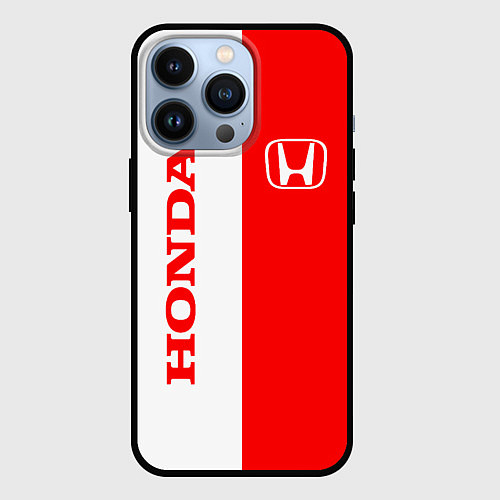 Чехол iPhone 13 Pro HONDA / 3D-Черный – фото 1