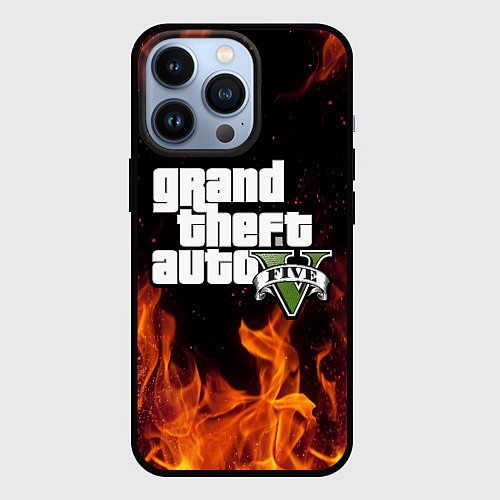 Чехол iPhone 13 Pro GTA 5 / 3D-Черный – фото 1