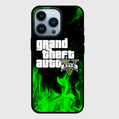Чехол iPhone 13 Pro GTA 5 / 3D-Черный – фото 1