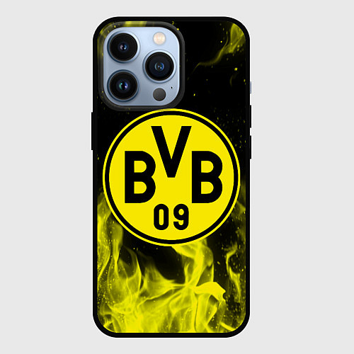 Чехол iPhone 13 Pro BORUSSIA / 3D-Черный – фото 1