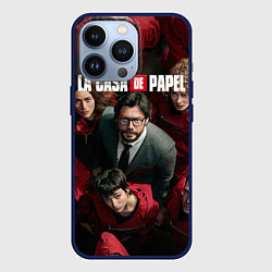 Чехол для iPhone 13 Pro La Casa de Papel Z, цвет: 3D-тёмно-синий