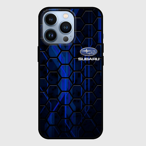 Чехол iPhone 13 Pro SUBARU / 3D-Черный – фото 1