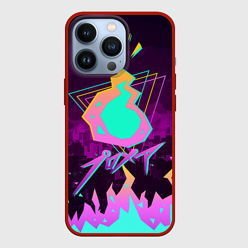 Чехол iPhone 13 Pro PROMARE / 3D-Красный – фото 1