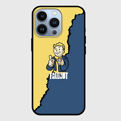 Чехол для iPhone 13 Pro Fallout logo boy, цвет: 3D-черный