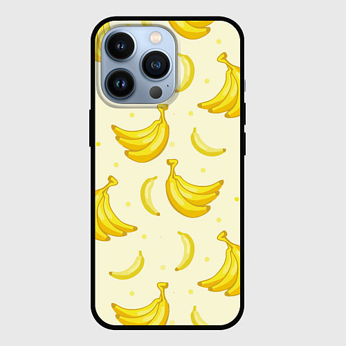 Чехол iPhone 13 Pro Банана / 3D-Черный – фото 1