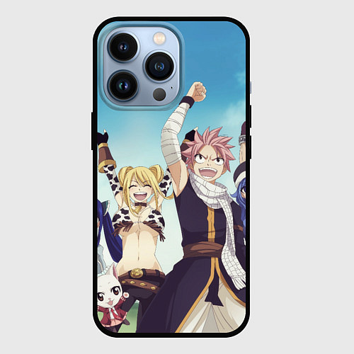 Чехол iPhone 13 Pro FAIRY TAIL ХВОСТ ФЕИ / 3D-Черный – фото 1